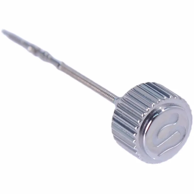 

Watch Accessories Silver Watch Crown Double Gasket Movement Stem For SKX007 SKX009 NH35 NH36 Diving Watch