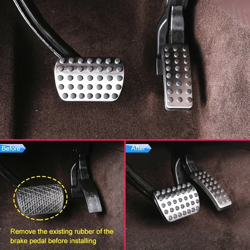 Gas Brake Pedal Pad Covers for Mercedes-Benz GLE GL GLS M A B GLA CLA Class W166 X166 C292 W176 W246 X156 C117