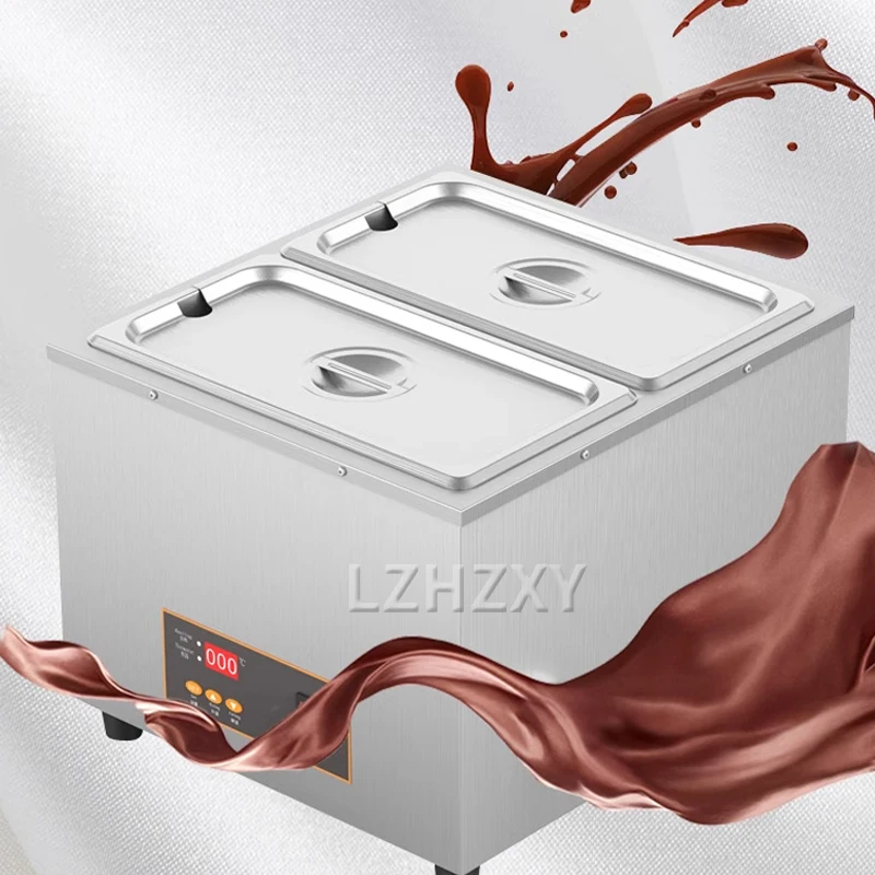 Electric Chocolate Cheese Melting Machine Heater Commercial Double Hot Pot Fountain Boiler Dipping Cylinder Melter Pan Warmer 1