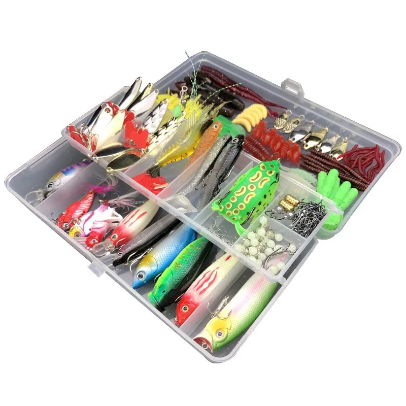 Fishing Lure Kit Soft and Hard Bait 5