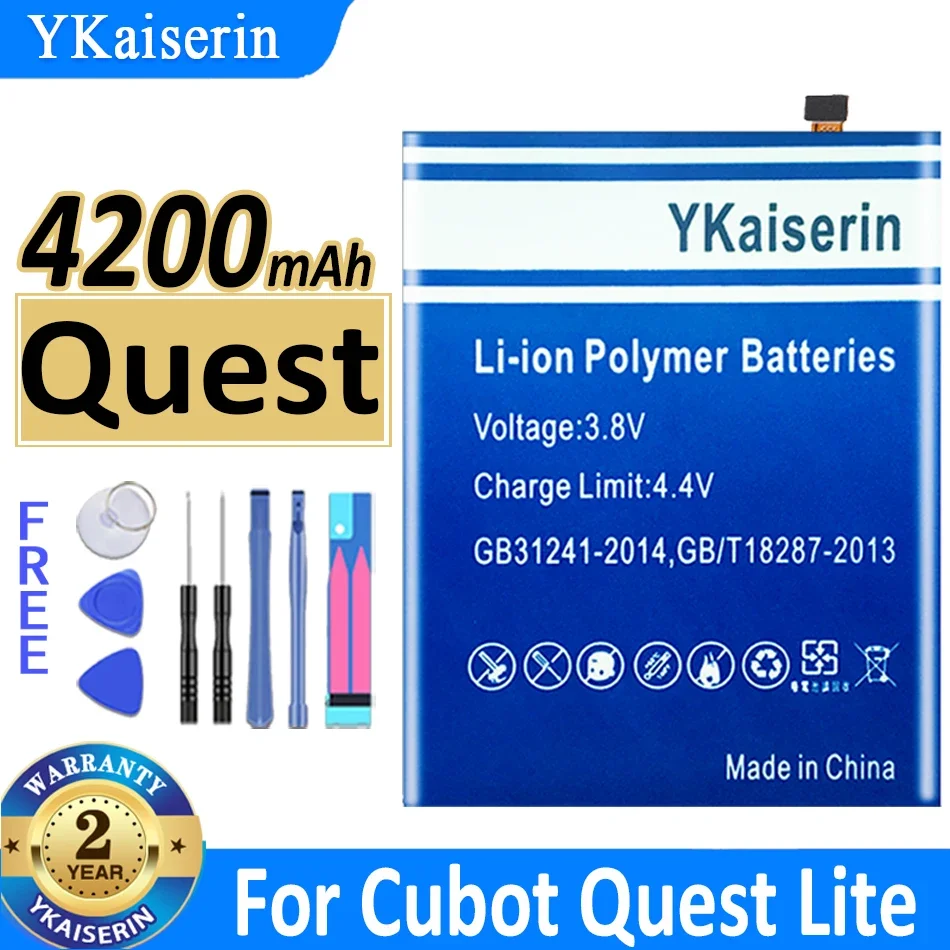 

Батарея для телефона Quest ykaisсеребрин для Cubot Quest, батарея для Cubot Quest сотового телефона IP68, спортивный прочный телефон Helio P22, Восьмиядерный аккумулятор 5,5