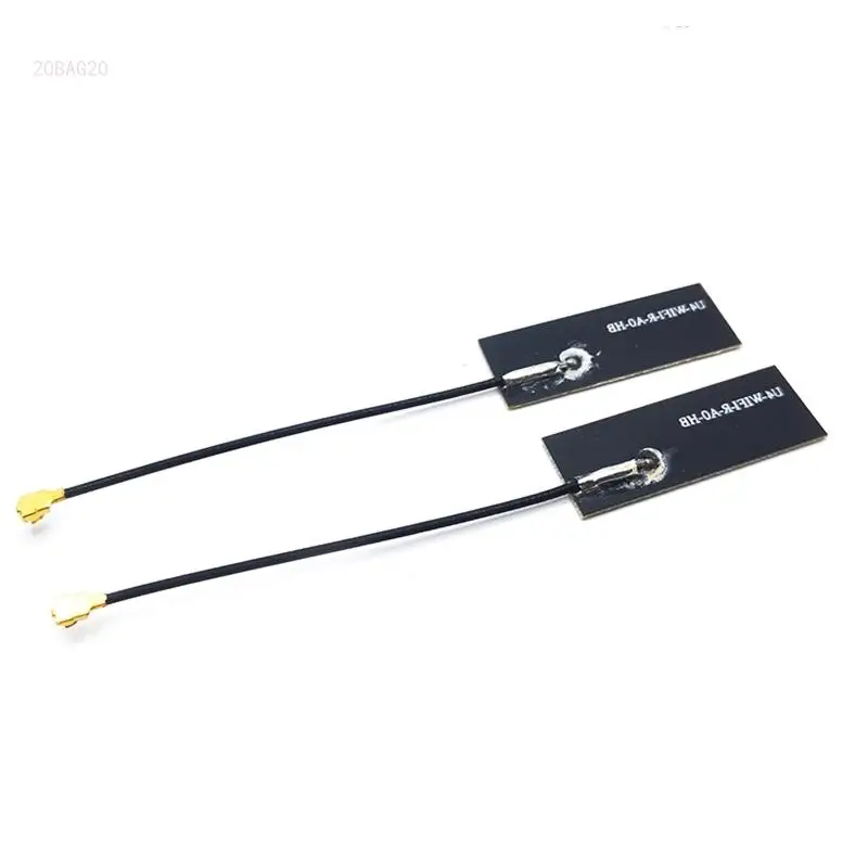 

1 Pair PCI-E .FL Wireless LAN Adapter Wifi Antenna Yellow Film Antenna