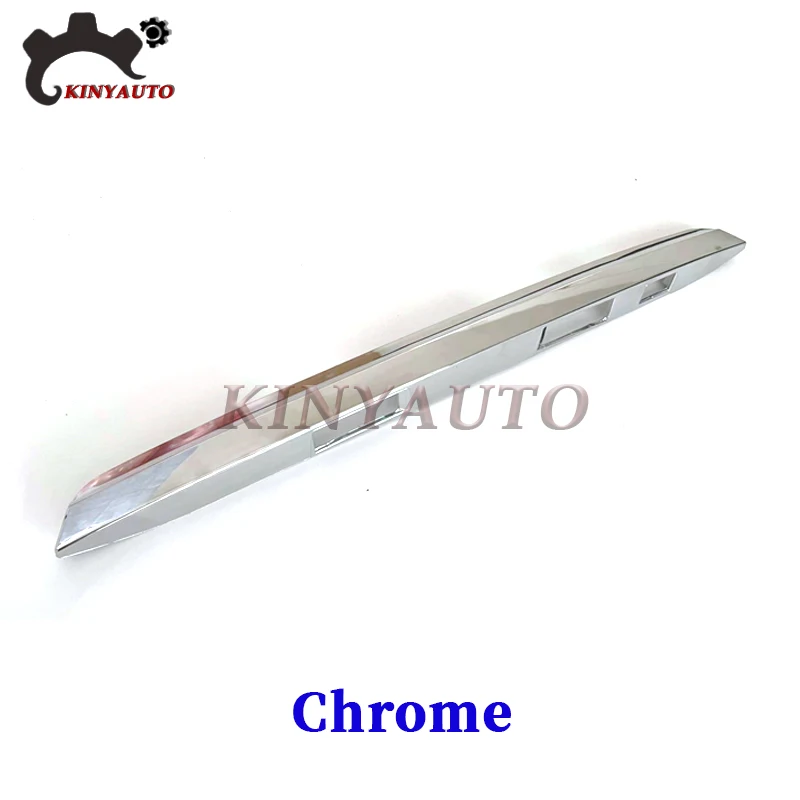 For Toyota Mark X Reiz 2010 11 12 13 14 15 16 17 Chrome Trunk Trim ABS Rear Bumper Lid Strip Finish Panel