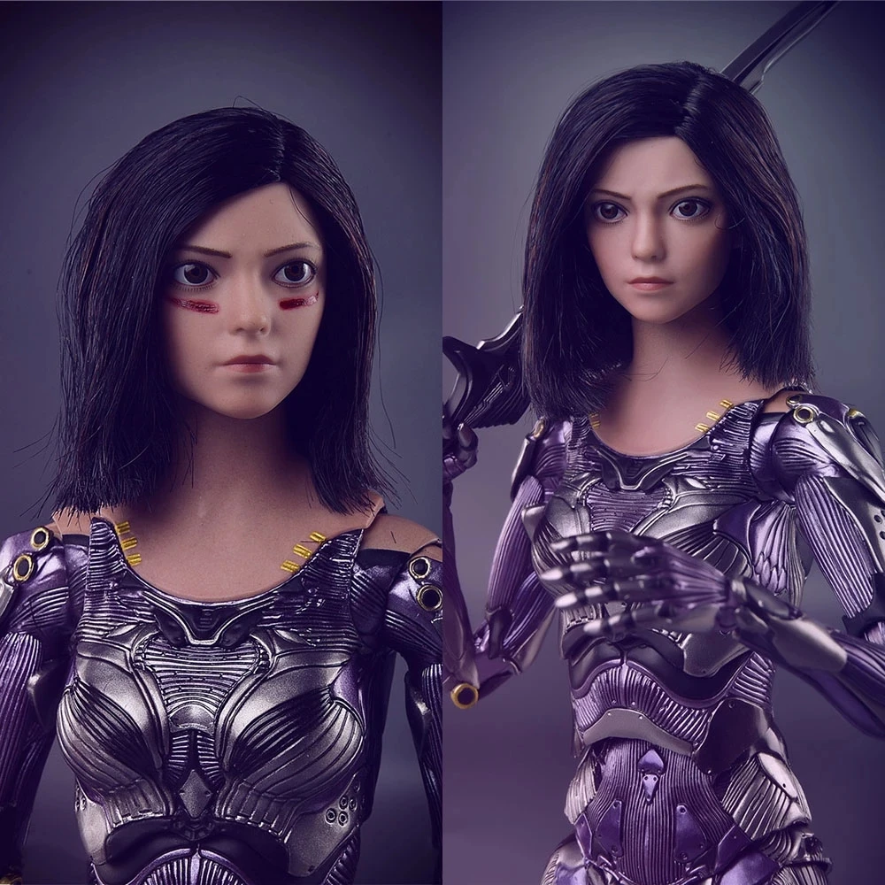 

JXTOYS JX041 1/6 Alita Head Sculpt Fighting Angel Head Carving Model Fit 12 inch Female Soldier Action Figure Hobby Collection