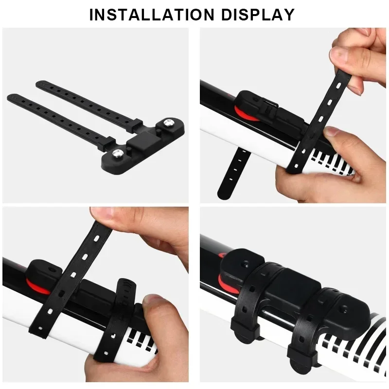 Bicycle Water Bottle Mount Adaptor Silicone Gel Bandage Kettle Cage Strap Seatpost Fork Frame Install Holder Adapter