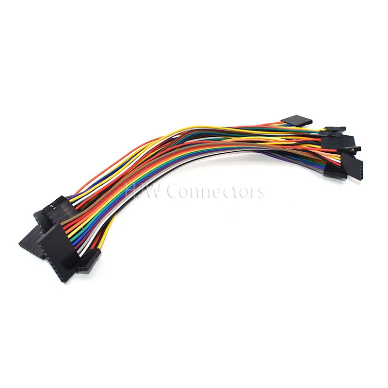 

20Pcs DuPont Wire 20cm Famale to Famale Double-headed 2.54mm 2/3/4/5/6/7/8/10P 26AWG DuPont Line