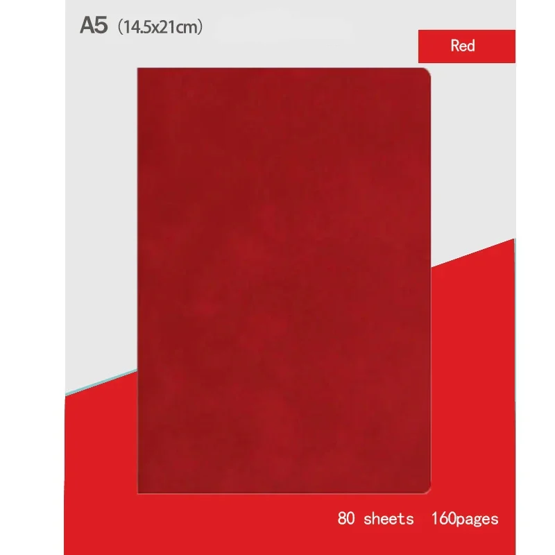 Elegant A5 Soft Suede Leather Notebook - 10 Vibrant Colors, Lined Journal with Premium Pages, Perfect for Work, Study, or Gifts