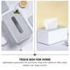 Creative Drawable Lid Tissue Box Lightweight Home Napkin Container Tissue Case For Storage ganizer Pp Material Black Bins Holder 4
