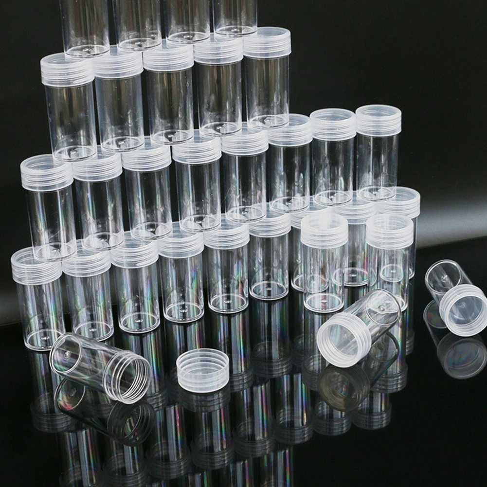 77 Grids Transparent Storage Box DIY Diamond Painting Tools Small Particle Box with Stickers Diamond Painting Storage Containers