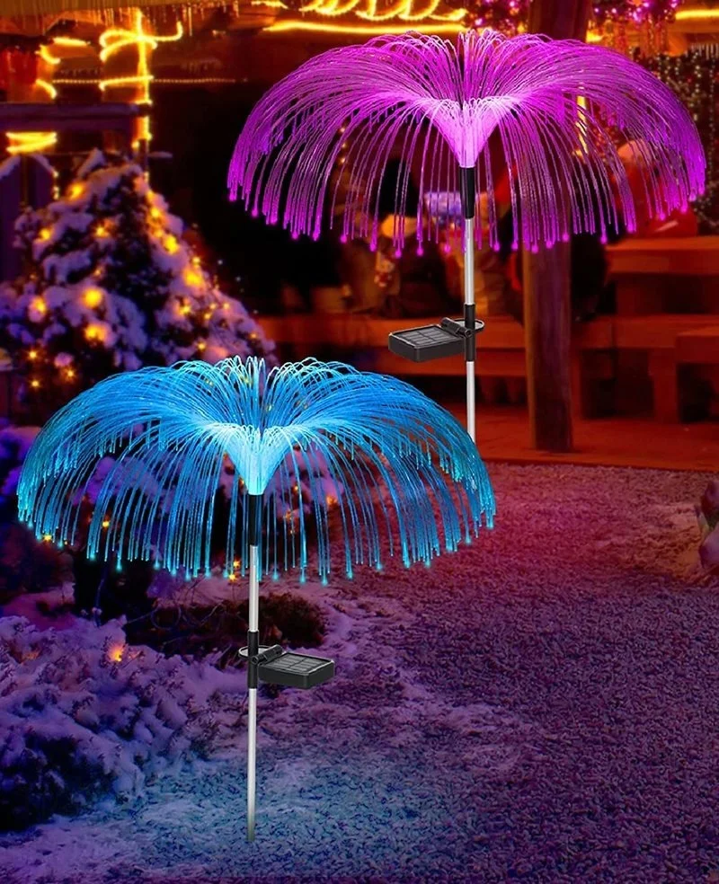 

Solar Jellyfish Light 7 Colors Changing Waterproof Decor Beautiful Flower Lights Landscape Walkway Holiday Christmas Decoration