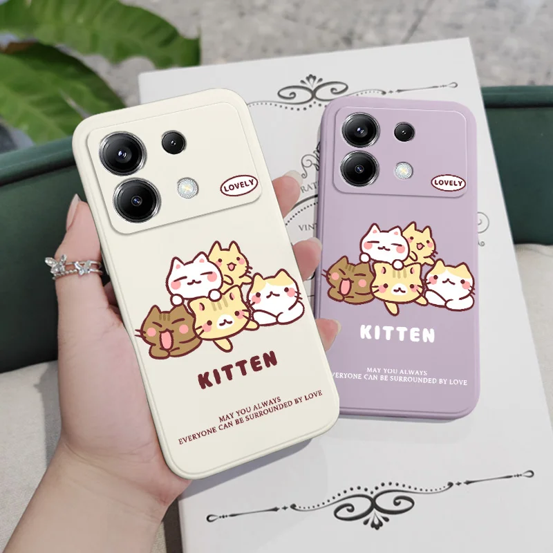 Adorable Soft Cat Silicone Phone Case Cover