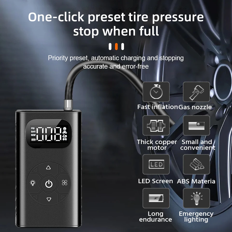 Cycplus AS2 Pro Compressore Aria Portatile 150PSI Gonfiatore