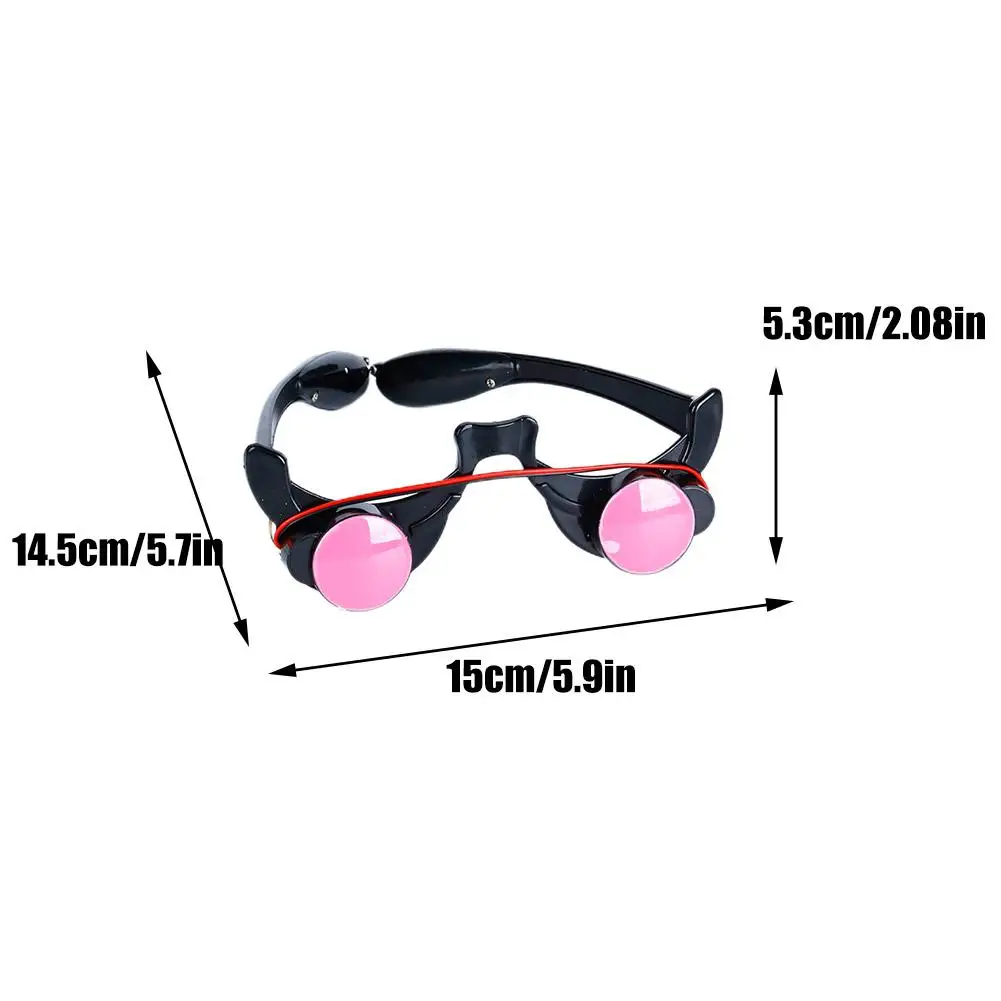 Halloween Light-Up LED Eyewear Anime Role Playing Props Funny Novelty Luminous Glasses Red Eyes Cosplay Masquerade Party Props