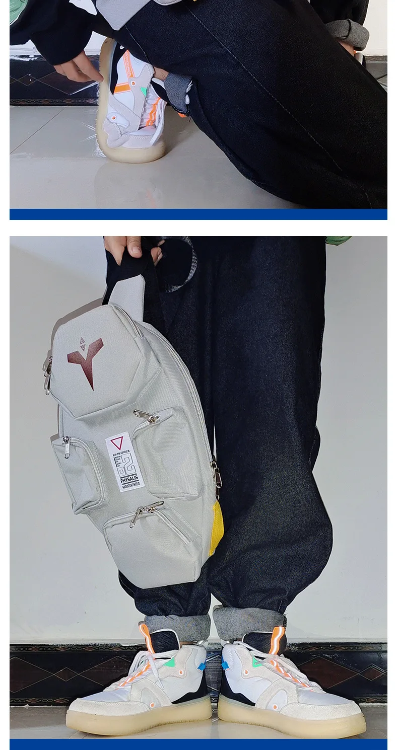 Brdwn GUNDAM Unisex Gundam GP-02A Schildform Cosplay Polyester Umhängetasche Brusttasche – Detail 3