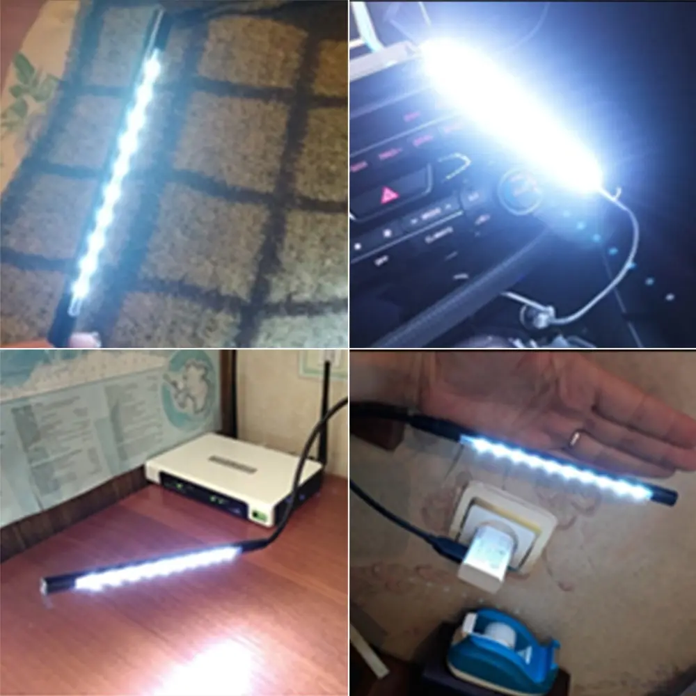 USB LED Book Light USB Powered Metal Material 10 LED Flexible Night Lamp For Laptop PC Computer Notebook Book Reading Lights book light