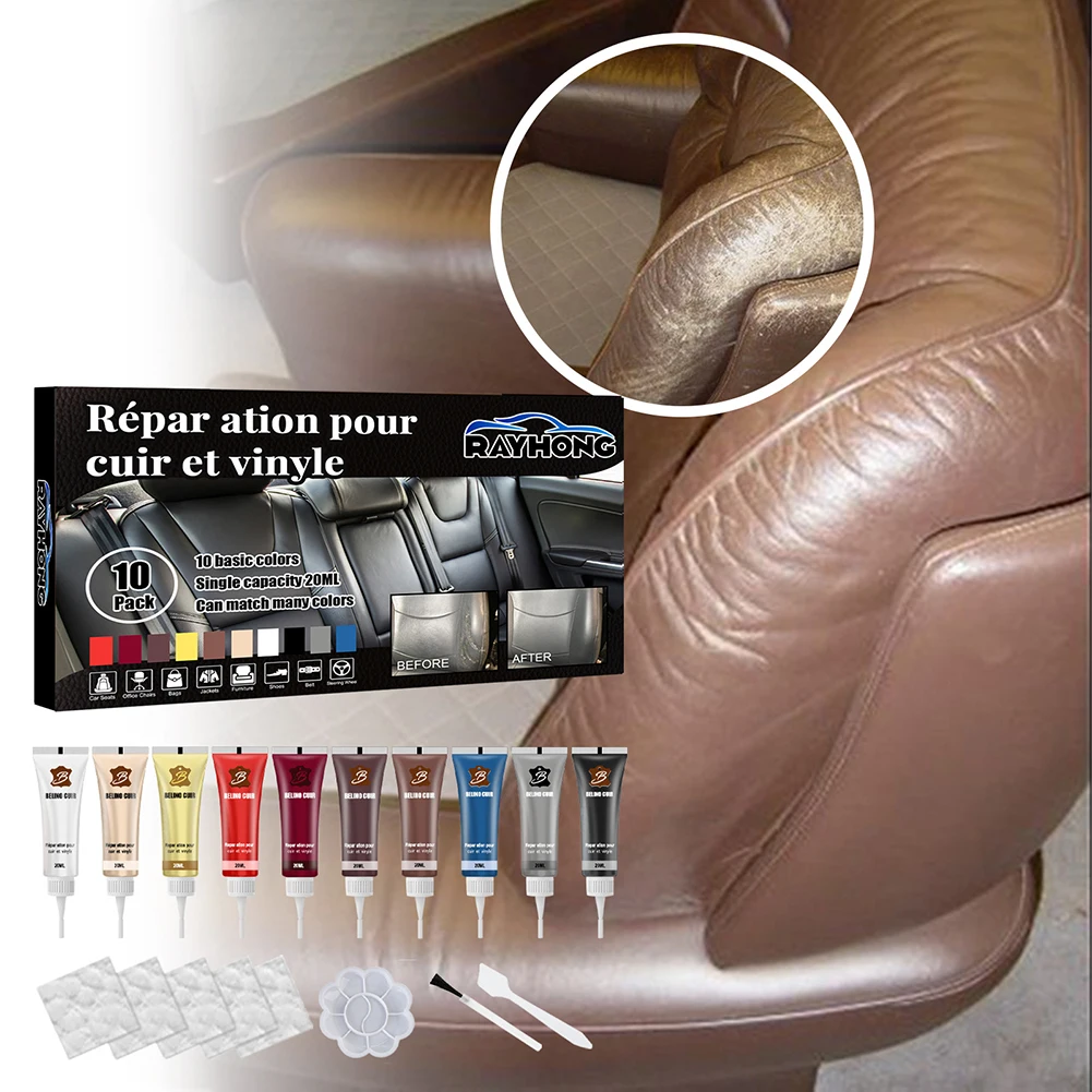 Leather Filling Paste 60ml Natural Leather Filler Repair Compound Restoration Cream For Tears Crack Burns Holes Filler