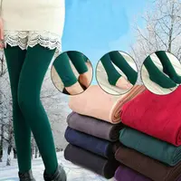 Bonneterie thermique épaisse, accessoires de vêtements d'hiver, collants pour femmes, collants pour pieds complets, pantalons polaires 1
