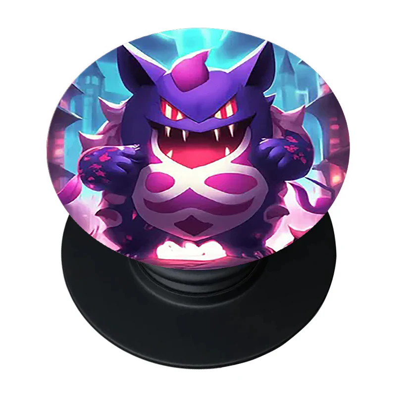 Stylish Black Gengar Phone Grip and Stand Holder