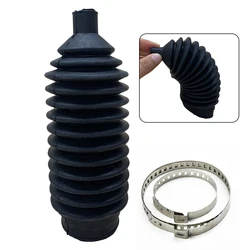 2*Clamps+ 1*Gaiter Pinion Boots Gear Rack And Pinion Bellows Kit Rubber Gear Boot Cover