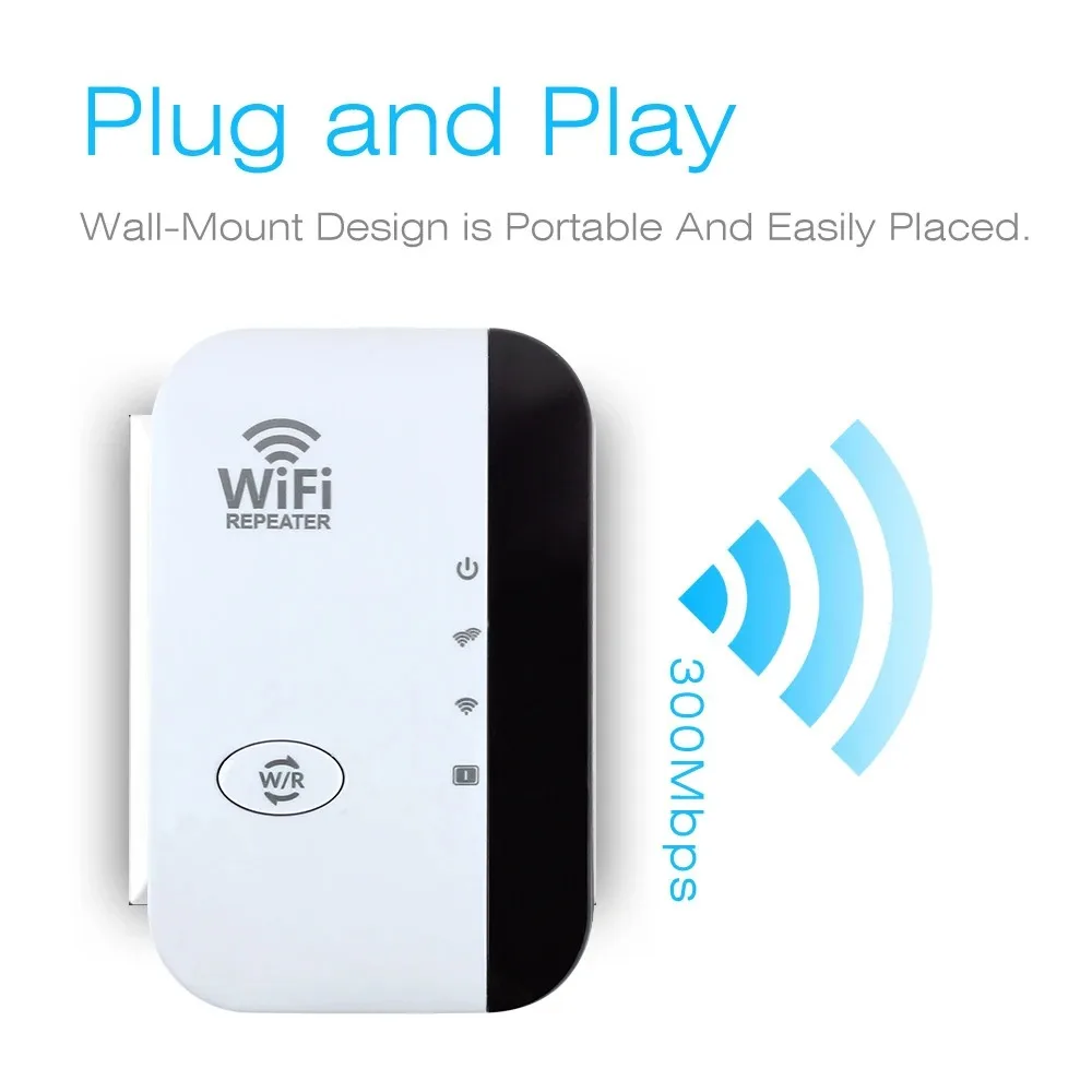 Wifi Repeater Wireless-N Router 300Mbps Signal Antennas Boosters Extend Amplifier Range Expander Ap
