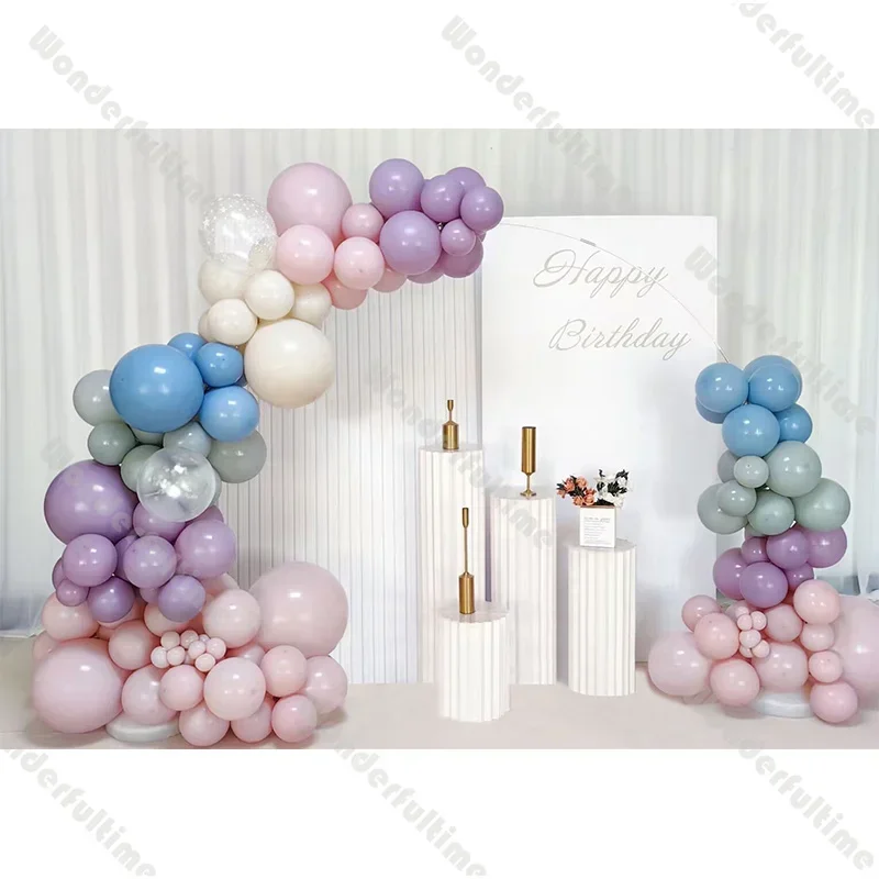 

126pcs Pink Balloon Garland Princess Birthday Pastel Baby Shower Gender Reveal Kids Party Decor Bridal Shower Wedding Ideas