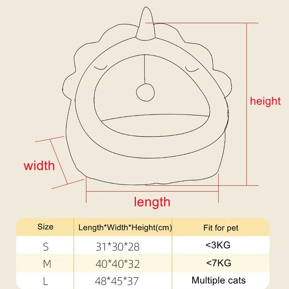 

Уютная кровать для кошек, мягкая палатка для собак, зимняя подушка, шезлонг, домик для котят, пещера для домашних животных, маленькие полузакрытые теплые кровати