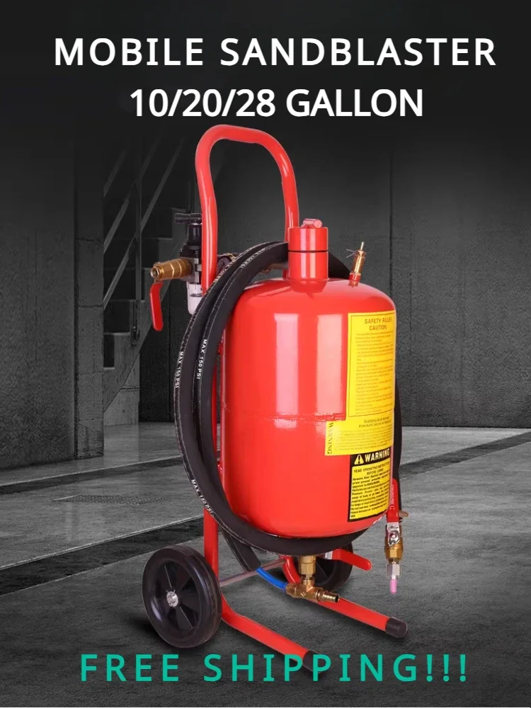 FS102028GallonMobileSandblastingMachineSandblasterfor