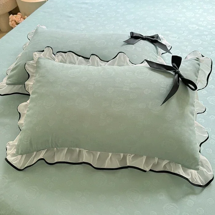 Kissenbezug, Spitzen-Kissenbezug, Spitzen-Kissenbezug, 48 x 74 cm, Kissenbezug für Zuhause, Bett, 1 Stück oder 2 Stück Pillowsham Kissenbezug – Detail 8