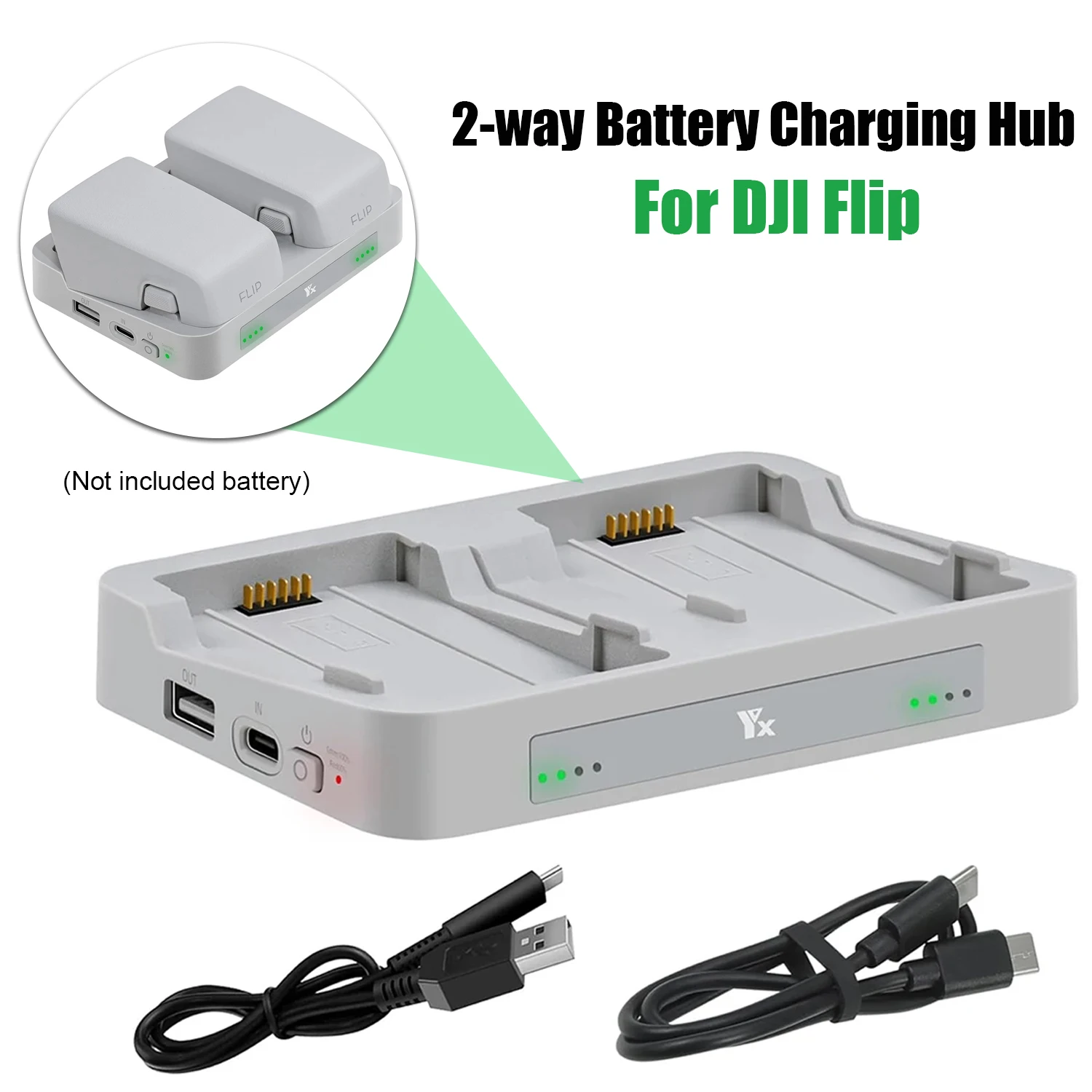 Caricabatterie Adatto per DJI FLIP caricabatterie FLIP Battery Manager Dispositivo di manutenzione della batteria Way Charging Hub Carica rapida Batterie Drone Accessori