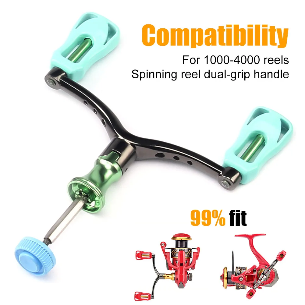 Fishing Reel Handle Metal Rocker Arm for 1000-4000 Spinning Reel Dual Grip  Handle Replacement for Left Right Fishing Accessories - AliExpress