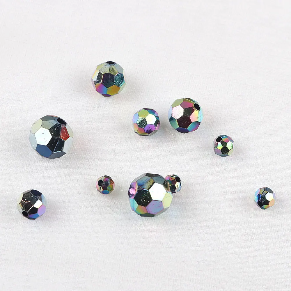 Diamond Shaped AB Beads for DIY Crafts and Decor - 20g