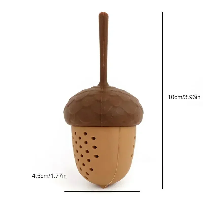 1Pcs Portable Silicone Herbal Filter Acorn Shape Tea Tools Tea Bag Strainer Infuser Gadgets Teaware Kitchen Accessories tea infuser tea strainer tea filter