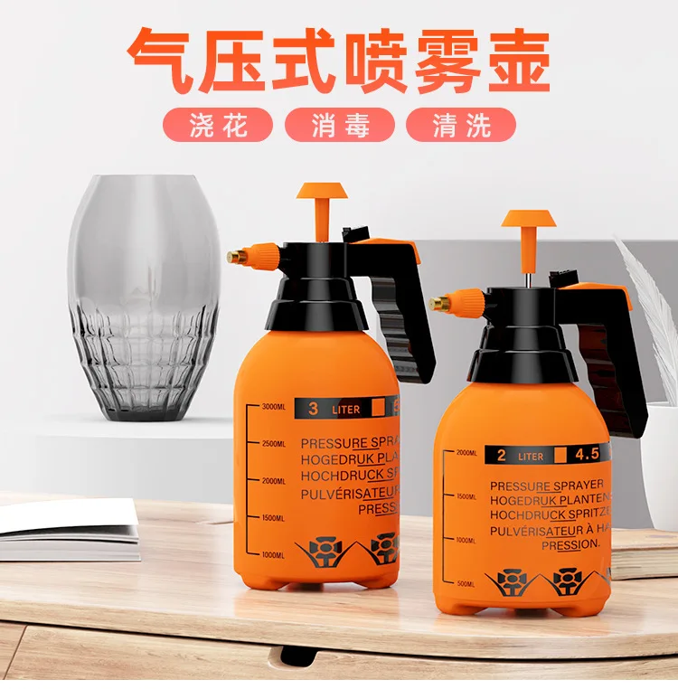 Description Picture 2 of item2/3L Watering Can Household Gardening Air Pressure Disinfection Spray Bottle Pressurized Thickeneded  Ater Spray Bottle