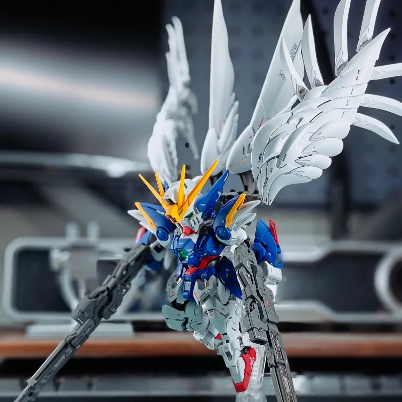 Neue Mgsd Wing Zero Custom Ew Angel Feather-Drop Mech Montage Modell Kit mit Wasser Abziehbilder Desktop Ornament Puppe Junge Spielzeug Geschenk – Detail 4