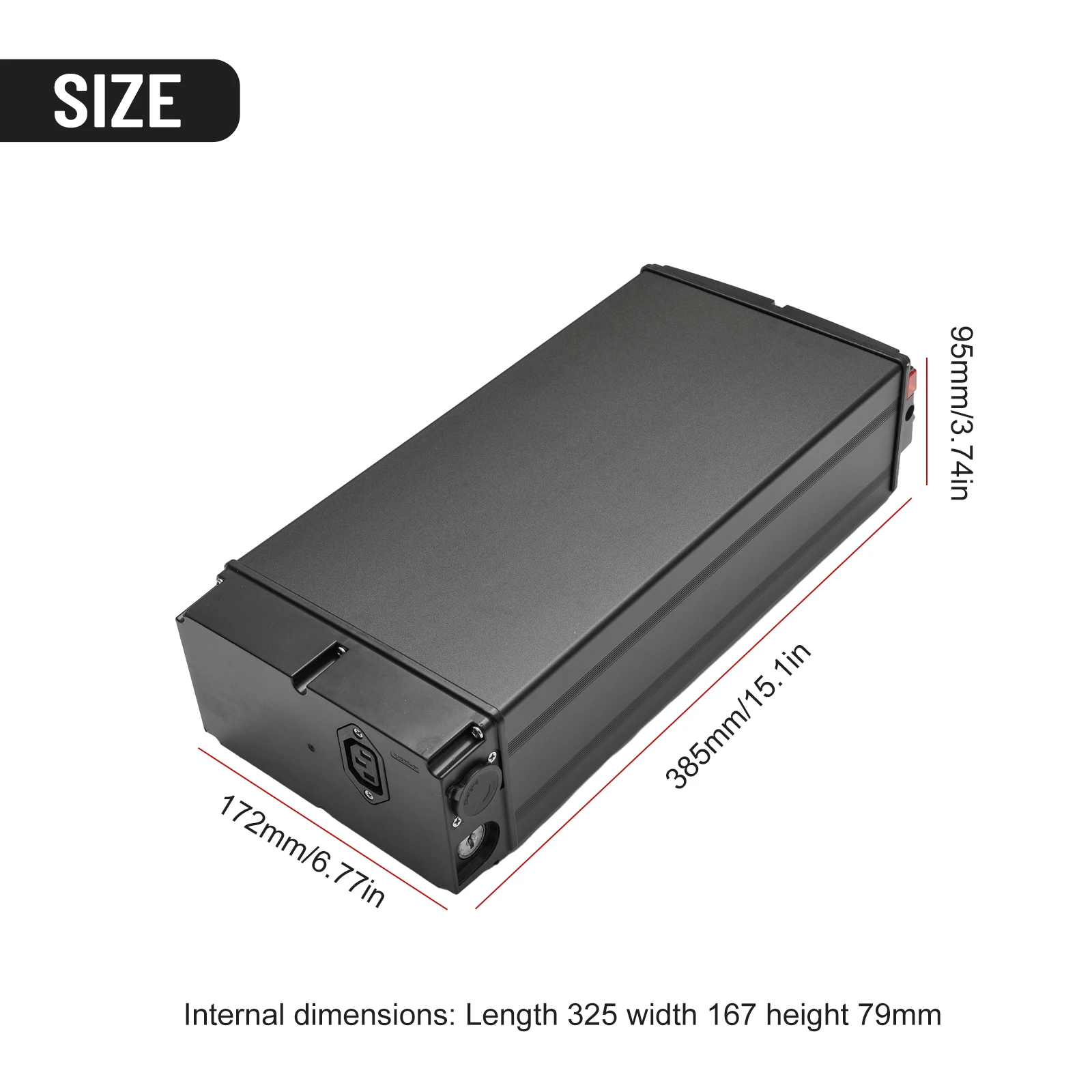 Brandneue Batterie kasten Fall E-Bike Elektro fahrrad Faltrad tragbares Regal mit 2 * Schlüssel 1865o/21700 Lithium batterie – Detail 9