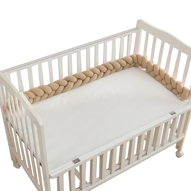 Baby Bed Bumper Cartoon Twist Crib Surround Soft Strip Spliced Bed