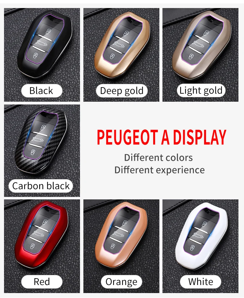 Auto In Fibra di carbonio Della Copertura Della Cassa Chiave Per Peugeot 208 308 408 508 2008 3008 4008 5008 Citroen C4 C4L C6 C3-XR Smart Accessori Auto - Sfa8aab23f476474aa61d453a38dbc06fL