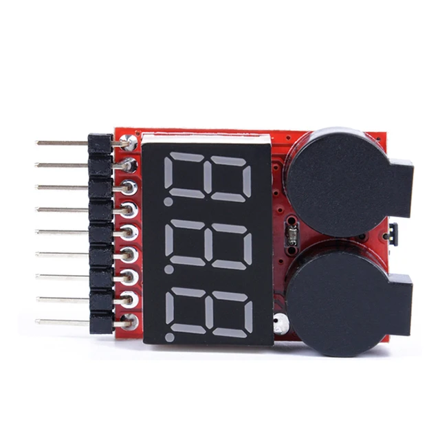 RC Voltage Display Battery Low Alarm Buzzer BX100 1S-8S 7.4V 11.1V Meter Tester Lipo Battery Monitor For RC Car Drone Helicopter 3
