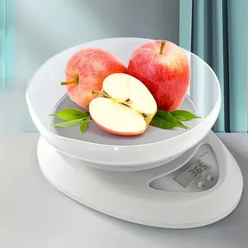 5kg/1g Bilancia elettronica a LED Bilancia per caffè alimentare Misurazione del peso Bilancia da forno digitale portatile Accessori da cucina Strumenti 1