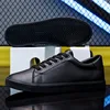 Spring Summer Flat Mens Casual Shoes Soft Pure Black Fashion Male Footwear Cool Young Man Street Style Comfortable 5