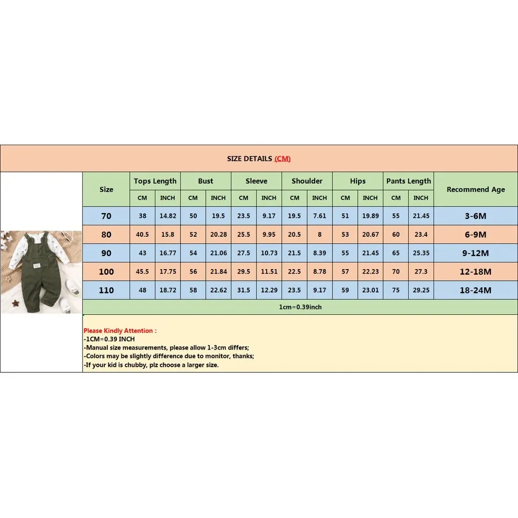 Baby Bear Strap Pants Set 6