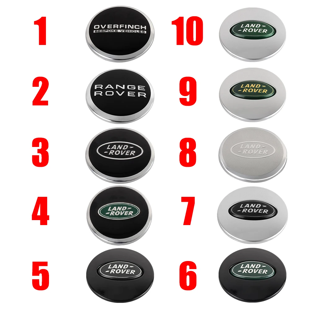 Car Wheel Center Hub Cap Cover Auto Badge Accessories For Land Rover Freelander L462 L319 Range Sport Evoque Discovery 4pcs 62mm wheel center caps