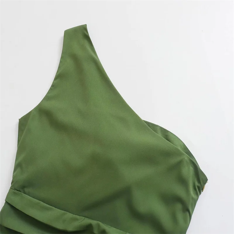 2022 Solid Color Retro Summer Women's O Neck Sleeveless Long High Waist Jumpsuit Women's Jumpsuit