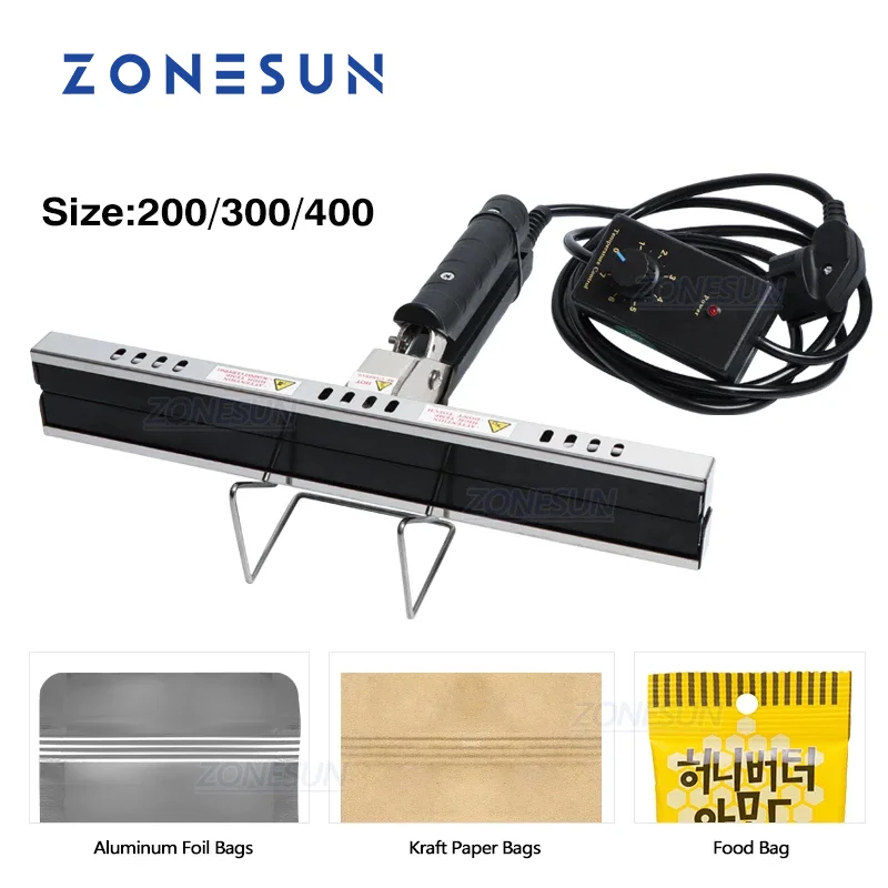 

Плоскогубцы ZONESUN 200/300/400 мм, портативные плоскогубцы для прямого нагрева, алюминиевых пленок, крафтовых бумажных пакетов, импульсный упаковщик