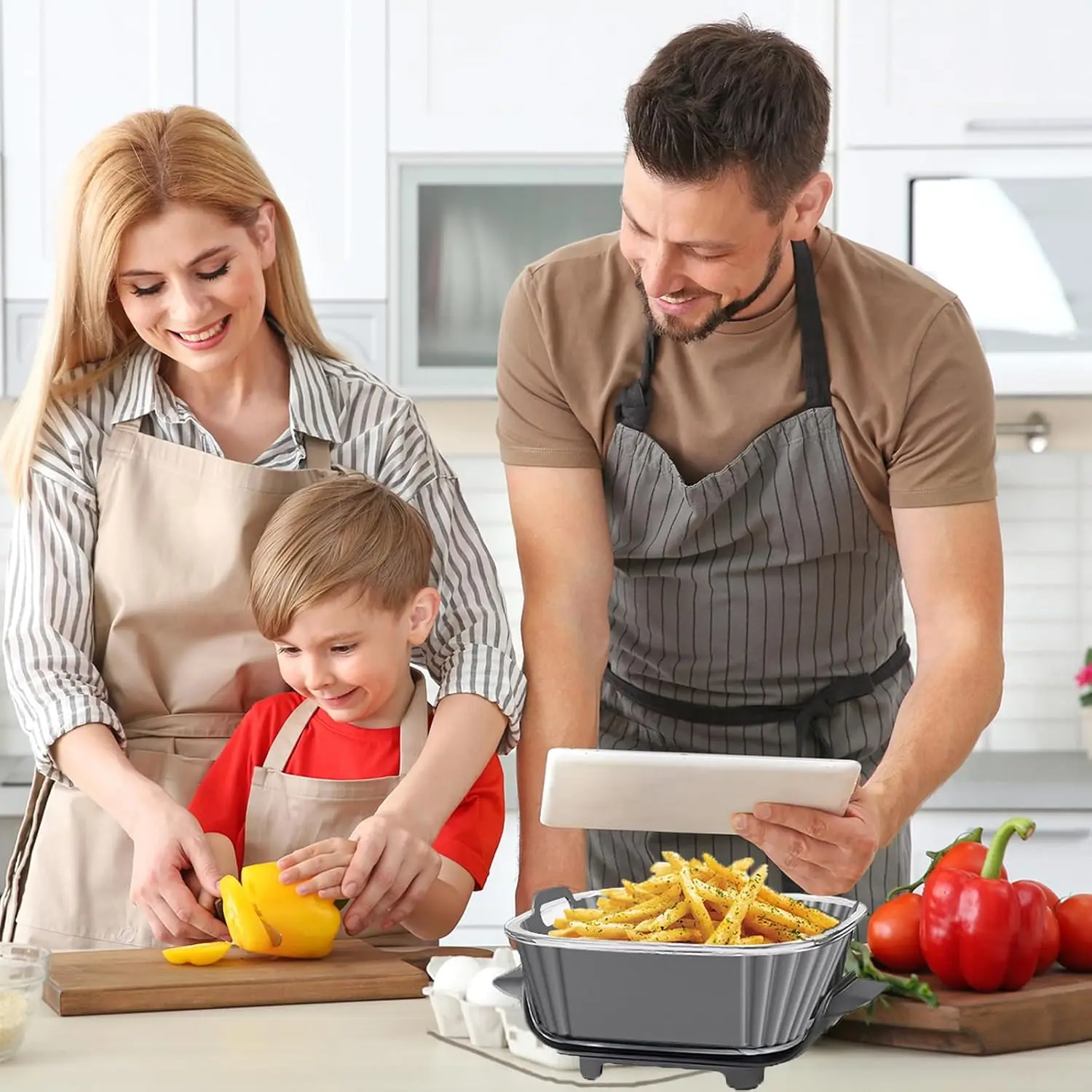 2-Pack Silicone Air Fryer Liners - Non-Stick Reusable Cooking Mats