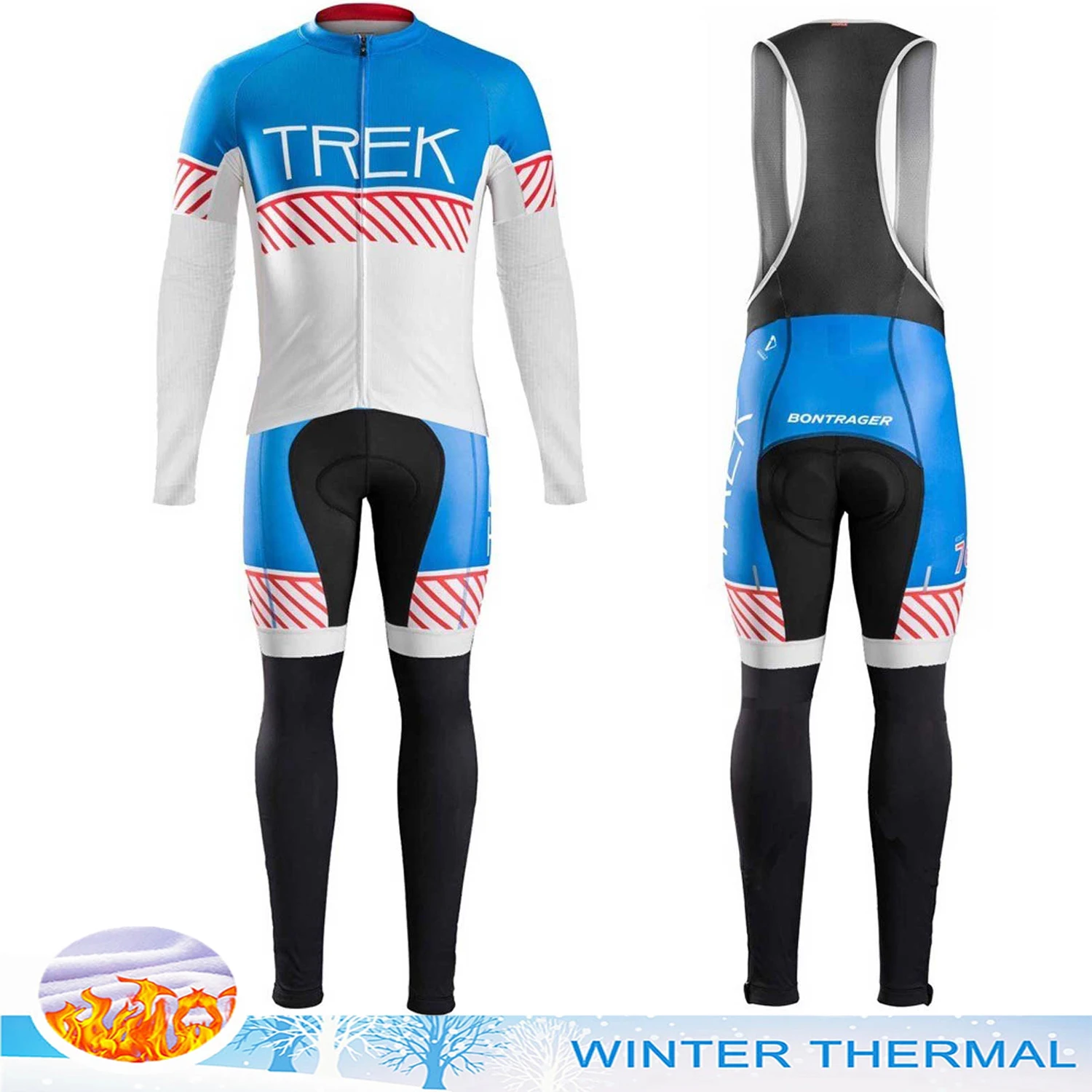 

TREK Cycling Clothes Men's Clothing 2024 Jersey Pro Team Thermal Bib Mtb Male Bicycles Jacket Winter Fleece Uniform Tricuta Man