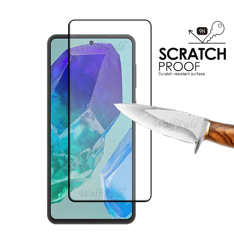 Universal 6-in-1 Tempered Glass Screen and Lens Protector with Full Cover Glue, 9H Hardness