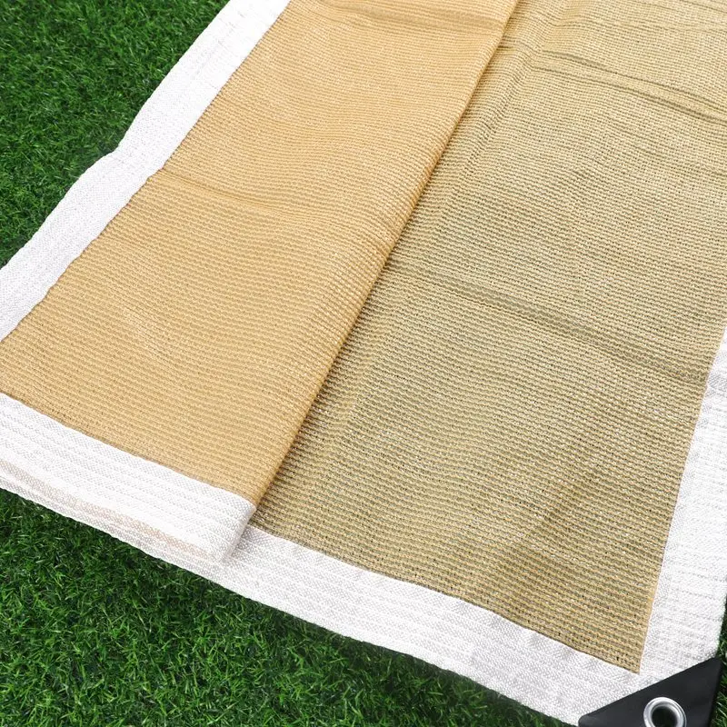 12Pin 80~85 % verdicktes Schattierungsnetz Garten-Sonnenschutznetze Beige Sonnenschutzstoff Zaun Sichtschutz Hof Sonnenschutz Schattentuch – Detail 6