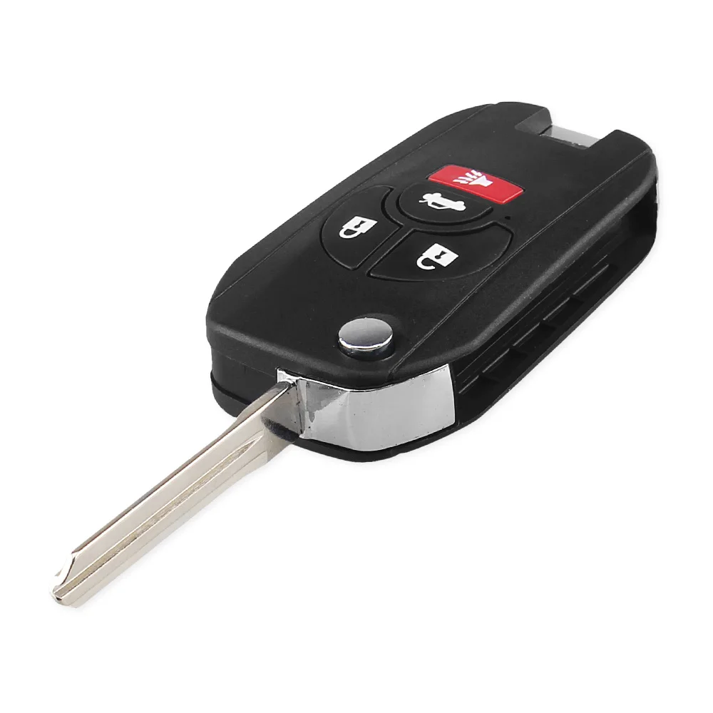 Dandkey Replacement Flip Remote Car Key Shell Case for Nissan Versa 2012 2013 2014 2015 Nissan Rogue 2008 2012 2013