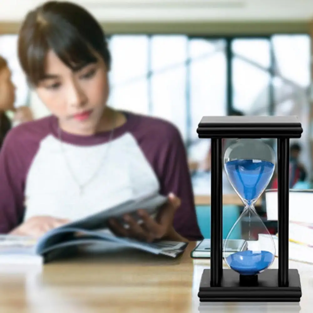 45/60min Clocks Hourglasses Timer Sand Clock Wooden Sandglass Xmas Gift Desktop Ornaments Shower Timer Kitchen School Home Decor 6